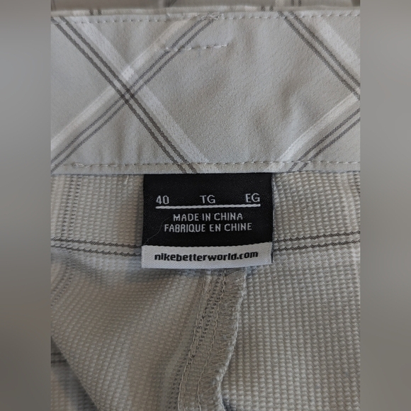Nike Men Shorts Gray Checker - Picture 8 of 8
